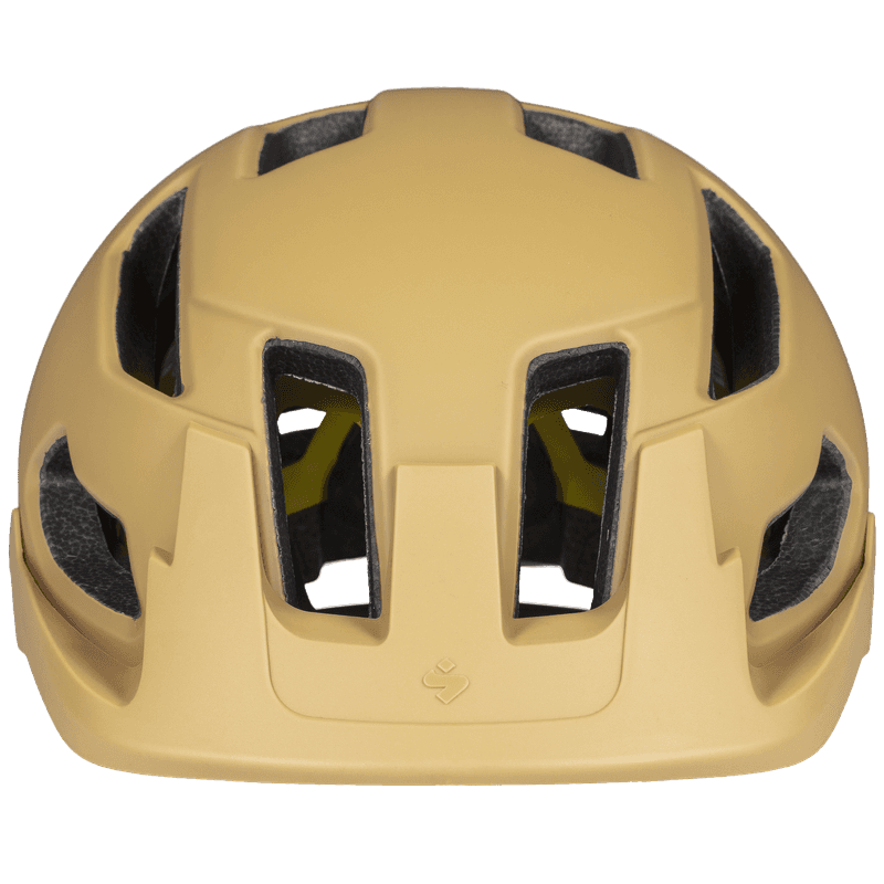 Front view of the Sweet Protection Dissenter Mips Helmet in DUSK showing front vents and MIPS system.