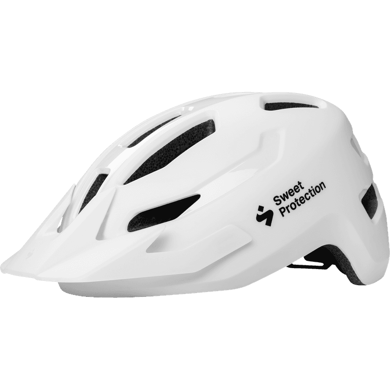 Sweet Protection Ripper mountain bike helmet in Matte White, three-quarter view.