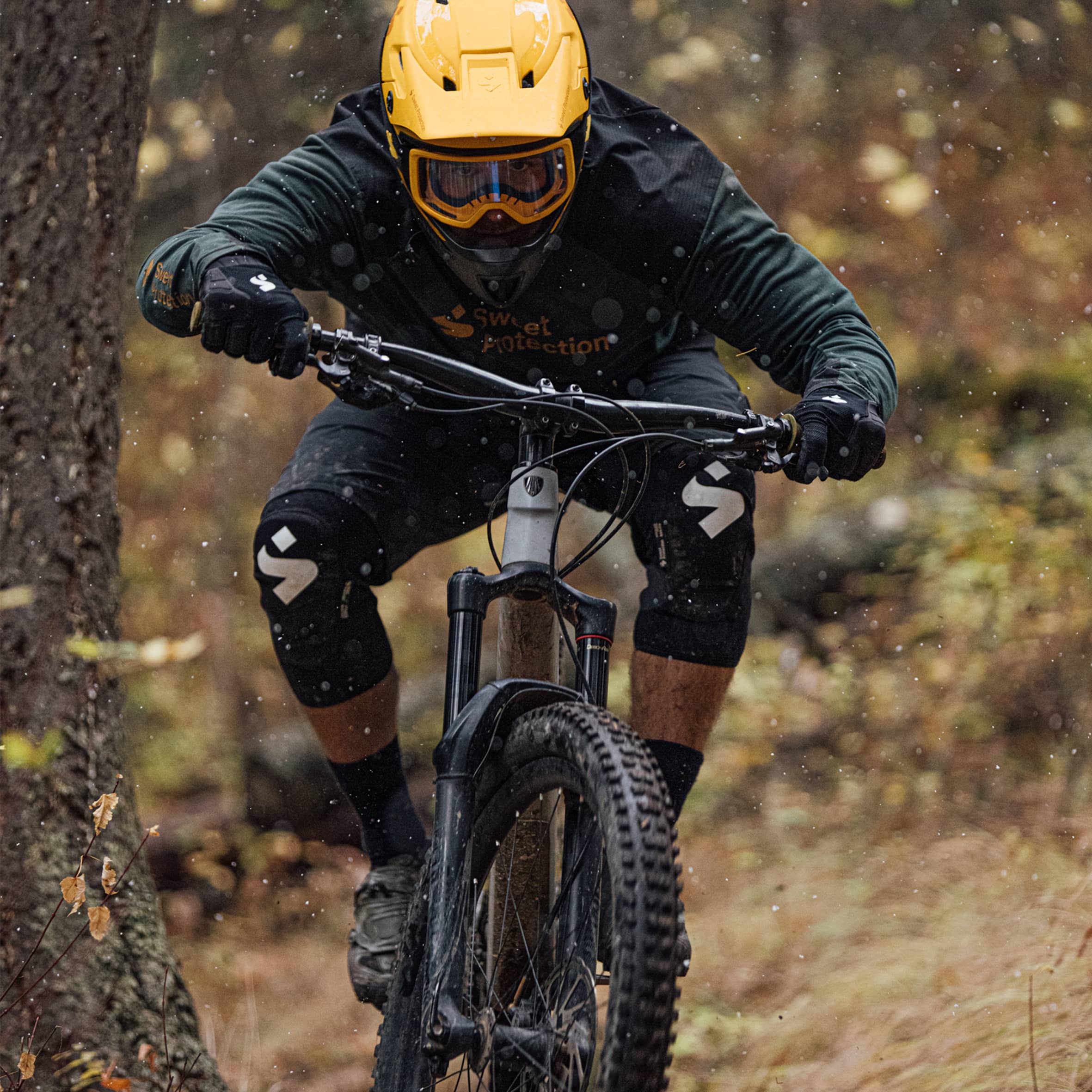 Firewall MTB Goggles - Clear/Matte Chopper Orange/ Black