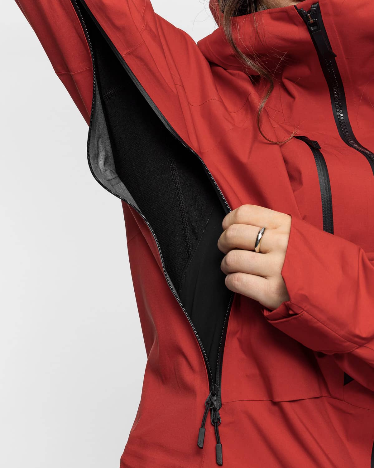 Skijakke til dame Crusader GORE-TEX Pro - Lava Red