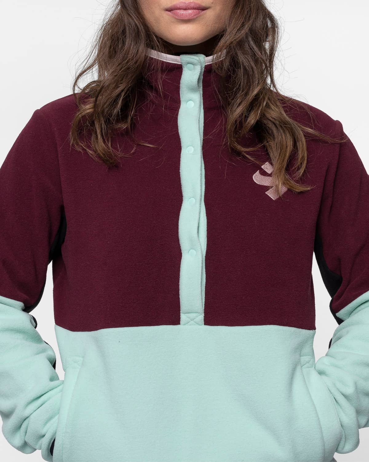 Fleece Pullover Women's - Turquoise