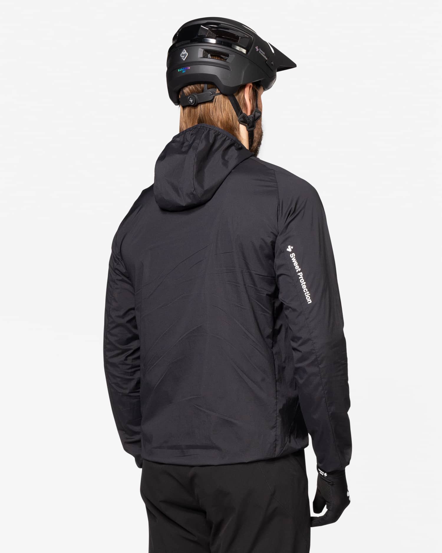 Hunter Hooded Wind Jacket Unisex - Black
